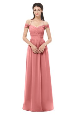 ColsBM Amirah Lantana Bridesmaid Dresses Halter Zip up Pleated Floor Length Elegant Short Sleeve