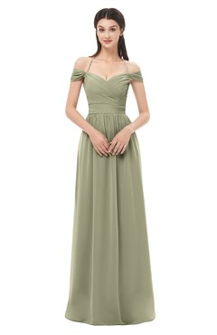 ColsBM Amirah Sponge Bridesmaid Dresses Halter Zip up Pleated Floor Length Elegant Short Sleeve