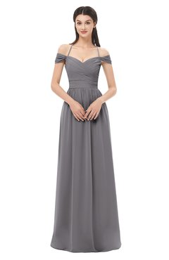 ColsBM Amirah Storm Front Bridesmaid Dresses Halter Zip up Pleated Floor Length Elegant Short Sleeve