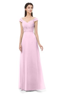 ColsBM Aspen Fairy Tale Bridesmaid Dresses Off The Shoulder Elegant Short Sleeve Floor Length A-line Ruching