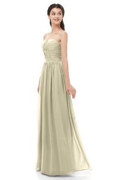 ColsBM Esme Putty Bridesmaid Dresses Zip up A-line Floor Length Sleeveless Simple Sweetheart