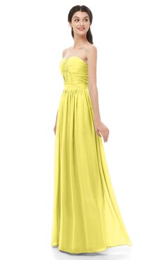 ColsBM Esme Yellow Iris Bridesmaid Dresses Zip up A-line Floor Length Sleeveless Simple Sweetheart
