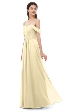 ColsBM Sylvia Cornhusk Bridesmaid Dresses Mature Floor Length Sweetheart Ruching A-line Zip up