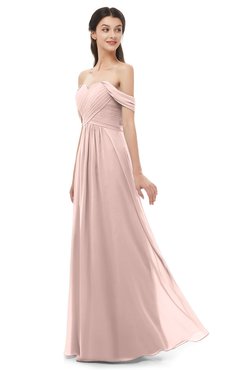 ColsBM Sylvia Dusty Rose Bridesmaid Dresses Mature Floor Length Sweetheart Ruching A-line Zip up