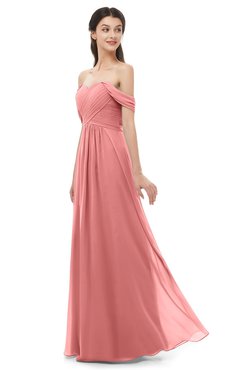ColsBM Sylvia Lantana Bridesmaid Dresses Mature Floor Length Sweetheart Ruching A-line Zip up
