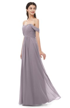 ColsBM Sylvia Sea Fog Bridesmaid Dresses Mature Floor Length Sweetheart Ruching A-line Zip up
