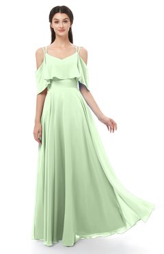 ColsBM Jamie Seacrest Bridesmaid Dresses Floor Length Pleated V-neck Half Backless A-line Modern