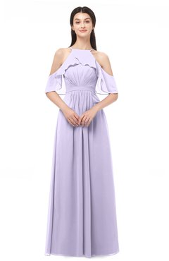 ColsBM Andi Light Purple Bridesmaid Dresses Zipper Off The Shoulder Elegant Floor Length Sash A-line