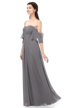 ColsBM Arden Storm Front Bridesmaid Dresses Ruching Floor Length A-line Off The Shoulder Backless Cute