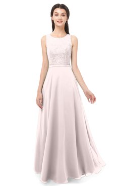 ColsBM Indigo Angel Wing Bridesmaid Dresses Sleeveless Bateau Lace Simple Floor Length Half Backless
