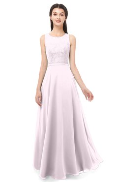 ColsBM Indigo Blush Bridesmaid Dresses Sleeveless Bateau Lace Simple Floor Length Half Backless