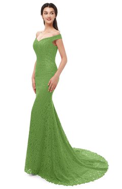 ColsBM Reese Clover Bridesmaid Dresses Zip up Mermaid Sexy Off The Shoulder Lace Chapel Train