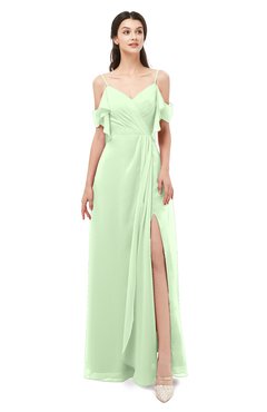 ColsBM Blair Seacrest Bridesmaid Dresses Spaghetti Zipper Simple A-line Ruching Short Sleeve