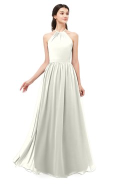 ColsBM Irene Ivory Bridesmaid Dresses Sleeveless Halter Criss-cross Straps Sexy A-line Sash