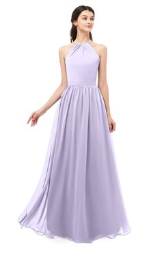 ColsBM Irene Light Purple Bridesmaid Dresses Sleeveless Halter Criss-cross Straps Sexy A-line Sash