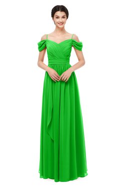 ColsBM Skylar Classic Green Bridesmaid Dresses Spaghetti Sexy Zip up Floor Length A-line Pleated