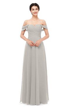 ColsBM Lydia Hushed Violet Bridesmaid Dresses Sweetheart A-line Floor Length Modern Ruching Short Sleeve
