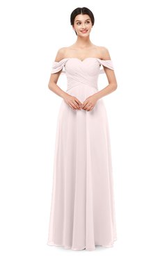 ColsBM Lydia Light Pink Bridesmaid Dresses Sweetheart A-line Floor Length Modern Ruching Short Sleeve
