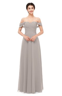 ColsBM Lydia Mushroom Bridesmaid Dresses Sweetheart A-line Floor Length Modern Ruching Short Sleeve