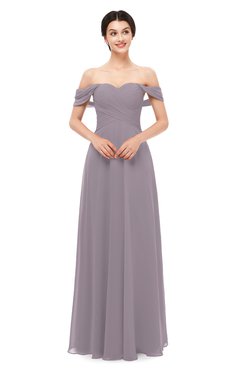 ColsBM Lydia Sea Fog Bridesmaid Dresses Sweetheart A-line Floor Length Modern Ruching Short Sleeve