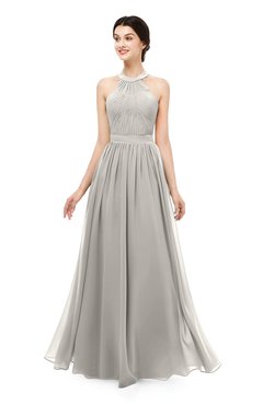 ColsBM Marley Ashes Of Roses Bridesmaid Dresses Floor Length Illusion Sleeveless Ruching Romantic A-line