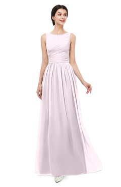 ColsBM Skyler Blush Bridesmaid Dresses Sheer A-line Sleeveless Classic Ruching Zipper