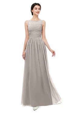 ColsBM Skyler Fawn Bridesmaid Dresses Sheer A-line Sleeveless Classic Ruching Zipper
