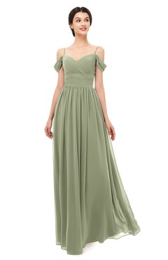ColsBM Angel Bog Bridesmaid Dresses Short Sleeve Elegant A-line Ruching Floor Length Backless