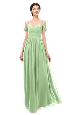 ColsBM Angel Gleam Bridesmaid Dresses Short Sleeve Elegant A-line Ruching Floor Length Backless