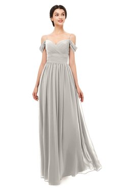 ColsBM Angel Hushed Violet Bridesmaid Dresses Short Sleeve Elegant A-line Ruching Floor Length Backless