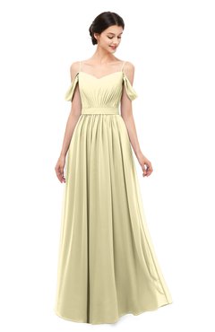 ColsBM Elwyn Anise Flower Bridesmaid Dresses Floor Length Pleated V-neck Romantic Backless A-line