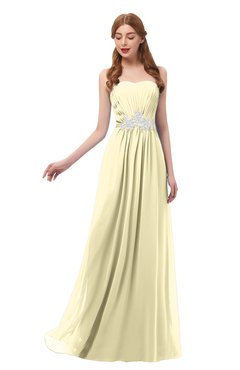 ColsBM Jess Anise Flower Bridesmaid Dresses Sleeveless Appliques Strapless A-line Zipper Modern