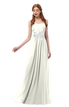 ColsBM Jess Cream Bridesmaid Dresses Sleeveless Appliques Strapless A-line Zipper Modern