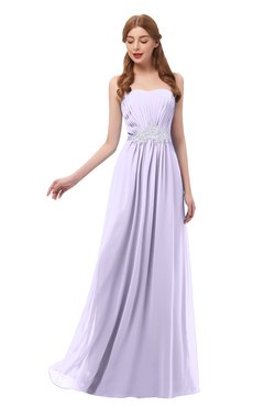 ColsBM Jess Light Purple Bridesmaid Dresses Sleeveless Appliques Strapless A-line Zipper Modern