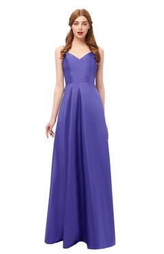 ColsBM Aubrey Purple Opulence Bridesmaid Dresses V-neck Sleeveless A-line Criss-cross Straps Sash Classic