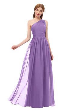 ColsBM Kendal Hyacinth Bridesmaid Dresses A-line Sleeveless Half Backless Pleated Elegant One Shoulder