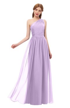 ColsBM Kendal Lavendula Bridesmaid Dresses A-line Sleeveless Half Backless Pleated Elegant One Shoulder