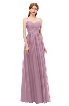 ColsBM Rian Lilas Bridesmaid Dresses Sleeveless Ruching A-line Glamorous Half Backless Spaghetti