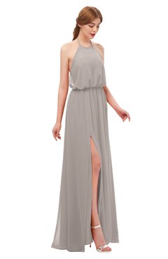 ColsBM Jackie Mushroom Bridesmaid Dresses Casual Floor Length Halter Split-Front Sleeveless Backless
