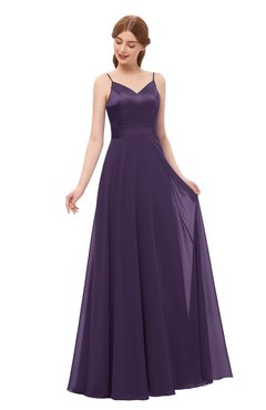 ColsBM Ocean Blackberry Cordial Bridesmaid Dresses Elegant A-line Backless Floor Length Sleeveless Sash