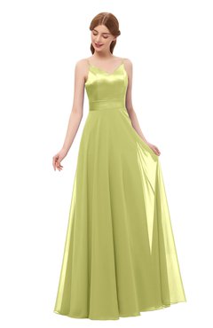 ColsBM Ocean Pistachio Bridesmaid Dresses Elegant A-line Backless Floor Length Sleeveless Sash