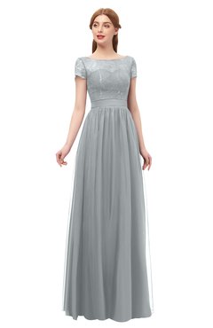 ColsBM Ellery High-rise Bridesmaid Dresses A-line Half Backless Elegant Floor Length Short Sleeve Bateau