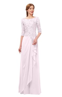 ColsBM Jody Blush Bridesmaid Dresses Elbow Length Sleeve Simple A-line Floor Length Zipper Lace