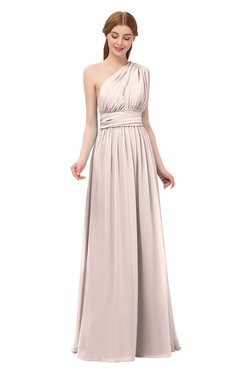ColsBM Avery Silver Peony Bridesmaid Dresses One Shoulder Ruching Glamorous Floor Length A-line Backless