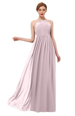 ColsBM Peyton Pale Lilac Bridesmaid Dresses Pleated Halter Sleeveless Half Backless A-line Glamorous