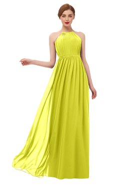 ColsBM Peyton Sulphur Spring Bridesmaid Dresses Pleated Halter Sleeveless Half Backless A-line Glamorous