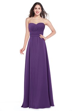 ColsBM Jadyn Pansy Bridesmaid Dresses Zip up Classic Strapless Pleated A-line Floor Length