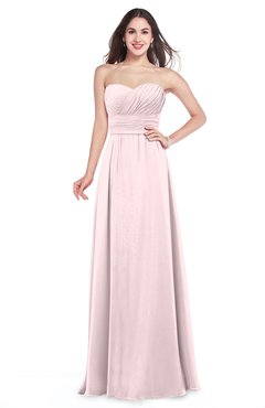ColsBM Jadyn Petal Pink Bridesmaid Dresses Zip up Classic Strapless Pleated A-line Floor Length