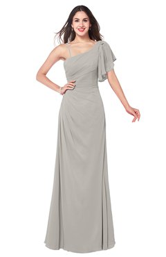 ColsBM Marisol Ashes Of Roses Bridesmaid Dresses Sheath Asymmetric Neckline Short Sleeve Glamorous Zipper Floor Length
