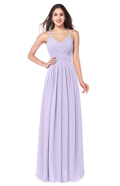 ColsBM Kinley Pastel Lilac Bridesmaid Dresses Sleeveless Sexy Half Backless Pleated A-line Floor Length